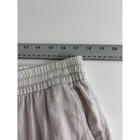 Old navy Womens Pants Size Large Tan Linen Blend Pullon Causal Beach - Picture 7 of 10